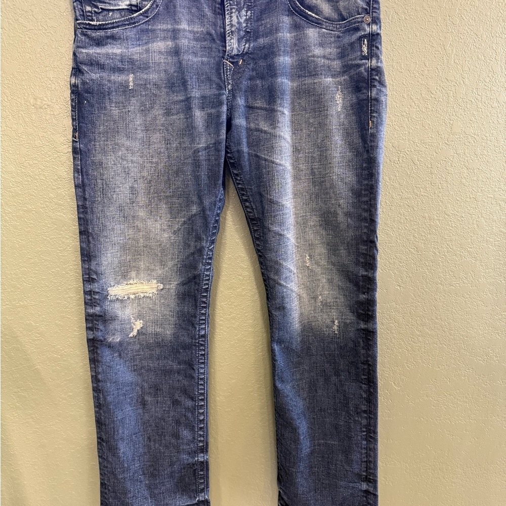 Silver Jeans Men's Faded Blue Slim Jeans